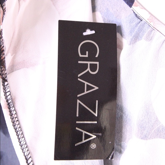 Grazia Peony Floral Keyhole Dress Plus Size 16 NEW - Picture 5 of 8